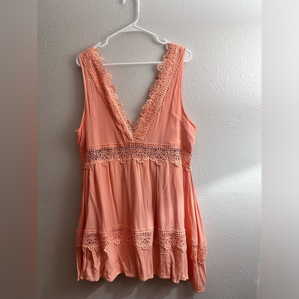 spring/summer deep v-neck dress